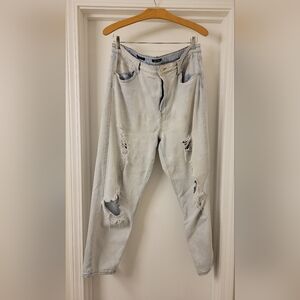 Distressed Light Wash Jeans